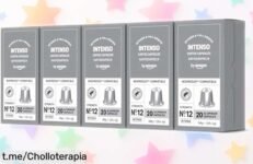 Cápsulas de café intenso by Amazon con tueste oscuro y 100 unidades a precio rebajado para despertar tu energía cada mañana, no dejes que se escape este super chollo porque quedan pocas unidades ¡date prisa!
