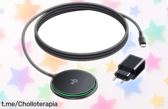 Cargador inalámbrico INIU 15W con carga súper rápida y ventilador turbo para tu iPhone a un precio rebajado que vuela ahora mismo ¡Pocas unidades disponibles, no dejes que se te escape este ofertón!