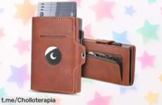 Cartera para hombre BAIGIO con bloqueo RFID y AirTag, el super chollo que protege tus tarjetas y luce elegante; ¡aprovecha esta caída de precio antes de que se escape!