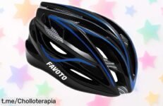 Casco de bicicleta Favoto ajustable con espuma EPS súper resistente y ventilación top a precio rebajado, un super chollo que vuela rápido ¡Date prisa antes de que desaparezca esta oferta brutal para pedalear seguro!