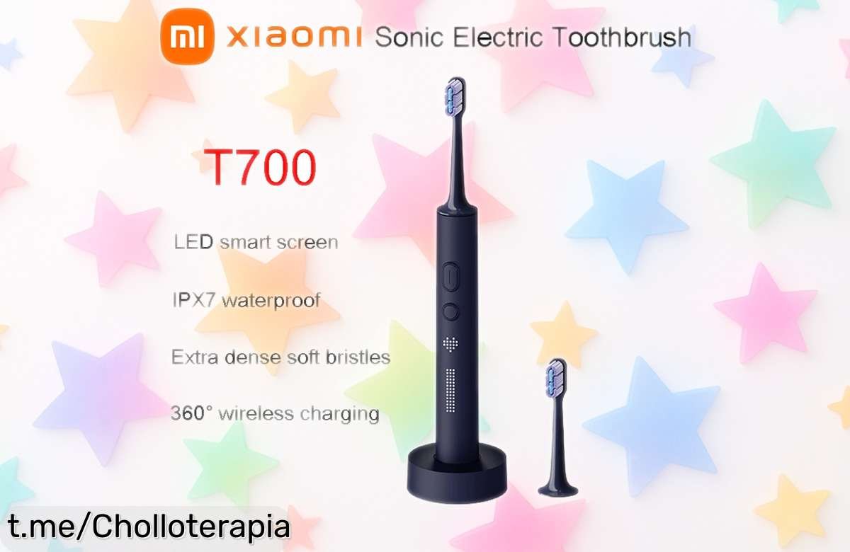 Cepillo eléctrico sónico Xiaomi Mijia T700 con pantalla LED para una limpieza ultra eficaz y dientes más blancos rápido precio rebajado súper chollo que no dura mucho ¡Corre que vuelan!