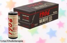 Cerveza lager 1906 Reserva Especial pack 10 latas sabor tostado único con premio internacional, ahora en precio rebajado que no se repetirá, un súper chollo para los amantes de la buena cerveza ¡Corre que vuelan!