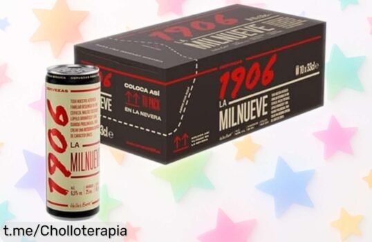 Cerveza lager 1906 Reserva Especial pack 10 latas sabor tostado único con premio internacional, ahora en precio rebajado que no se repetirá, un súper chollo para los amantes de la buena cerveza ¡Corre que vuelan!