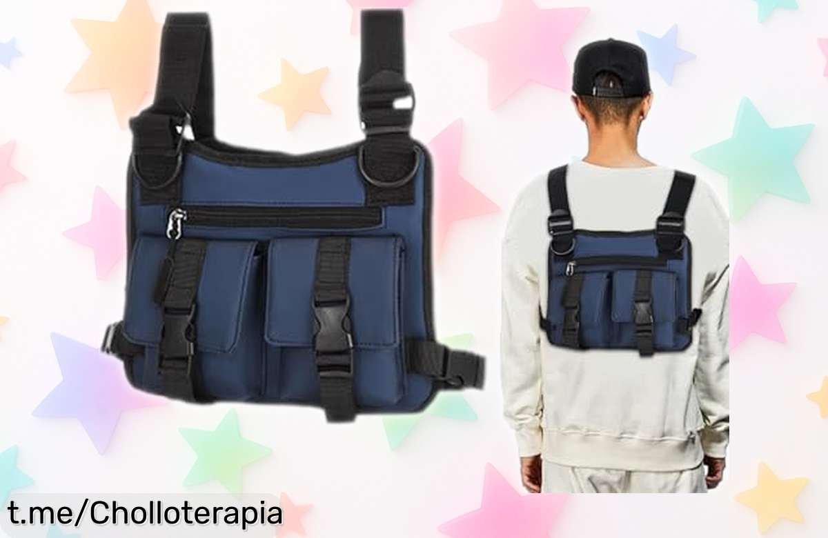 Chaleco portaobjetos Renopfect súper ligero para hombre con descuento brutal y precio loco, ideal para tus aventuras en bici o al aire libre, ¡no dejes pasar este ofertón exclusivo por tiempo limitado!