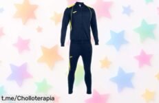 Chándal Joma Championship VII en marino amarillo con tela súper suave y detalles únicos llega rebajadísimo, un ofertón espectacular para que no pierdas esta oportunidad limitada ¡Corre que vuelan las unidades!