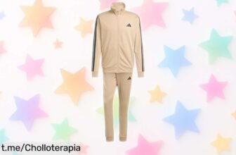 Chándal adidas Hombre Sportswear Basic 3 Stripes a precio loco: ¡con ajuste perfecto y bolsillos prácticos! No te quedes sin el tuyo, siéntete genial con este estilo clásico.