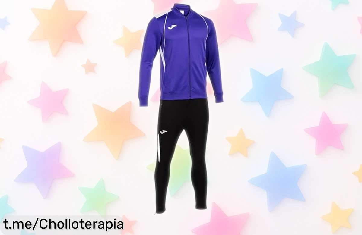 Chándal súper suave Joma Championship vii morado blanco negro con movimiento total a precio rebajado increíble, aprovecha este ofertón limitado que no volverás a ver ¡corre antes de que desaparezca!