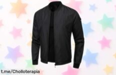 Chaqueta bomber ligera con bolsillo en manga impermeable y costuras reforzadas chollo con precio rebajado que se va volando aprovecha ya antes de quedarte sin la tuya