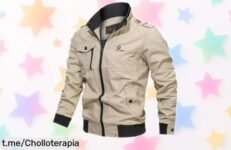Chaqueta bomber para hombre, ajusta tu estilo con una prenda de calidad que ha visto caer su precio. ¡Aprovecha esta oferta limitada antes de que desaparezca y destila confianza en cada paso!