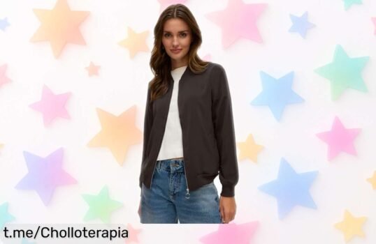 Chaqueta corta Vero Moda Vmcoco Bomber para mujer con cremallera y puños trendy a precio rebajado que no puede durar mucho, ¡no dejes escapar este super chollo exclusivo!