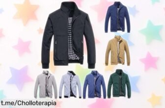 Chaqueta ligera para hombre, diseño sin arrugas y resistente al viento. ¡Precio rebajado por tiempo limitado! No dejes escapar este super chollo que potenciará tu confianza y estilo.