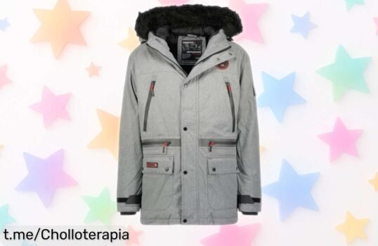 Chaqueta parka Geographical Norway Cayran para hombre en gris XL con súper rebaja y precio loco, perfecta para usar a diario o regalar; oferta limitada que vuela, ¡no pierdas esta oportunidad única!