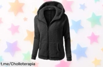 Chaqueta polar calentita y de moda para mujer con capucha: descuentazo inigualable, unidades limitadas ¡Atrévete a sentir el calor que mereces ya!