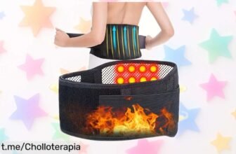 Cinturón lumbar magnético autocalentable debilitando el dolor: ¡aprovéchalo ya con este precio rebajado y cuida tu espalda como nunca antes!