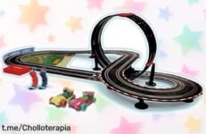 Circuito slot Velokú Racers Jungle de 500 cm con luces y personajes listo para horas de diversión rebajado a precio loco ¡corre que vuelan las unidades y empieza ya a jugar sin esperas!