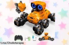 Coche teledirigido Uplayteck 8WD, giro 360° y doble batería: ¡rebajado a precio loco! Disfruta horas de diversión. No te quedes sin él, vuela tu imaginación ya mismo.