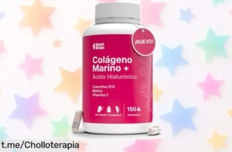 Colágeno marino hidrolizado para piel, uñas y articulaciones con Q10: ¡rebaja loca en 150 cápsulas que duran 5 meses! No puedes dejar escapar esta maravilla.