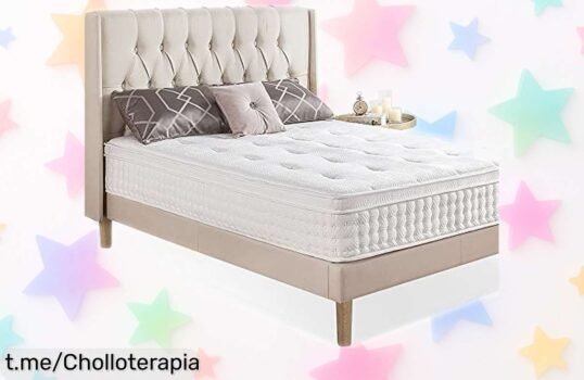 Colchón Zinus Eurotop 180x200: precio rebajado y soporte perfecto, ¡disfruta de sueños inolvidables! No pierdas este super chollo, sólo por tiempo limitado.