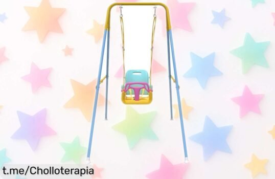 Columpio para bebé 3 en 1 con estructura metálica, super chollo con precio rebajado para que tu pequeño juegue seguro y feliz. ¡Hazlo sentir especial hoy mismo!