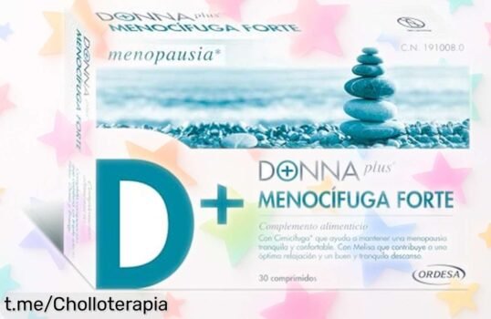 Complemento menopausia Dona Plus Menocífuga Forte con melisa y vitaminas para decir adiós a los sofocos, fortalecer huesos y subir energía ¡precio rebajado solo hasta agotar existencias, un ofertón que no puedes dejar pasar!