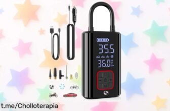 Compresor de aire portátil Servomaster con apagado automático y pantalla digital a precio rebajado, un super chollo que vuela rápido. ¡No te quedes sin el tuyo!