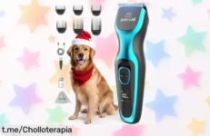 Cortapelos silencioso para perros y gatos con motor 7000RPM y batería duradera pantalla LED, rebajado en un ofertón que se agota rápido ¡no pierdas esta caída de precio increíble!