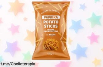 Crujientes palitos de patata con sabor a pimentón by Amazon a precio rebajado ¡date prisa y llévate este super chollo que hará volar el picante en tus momentos!