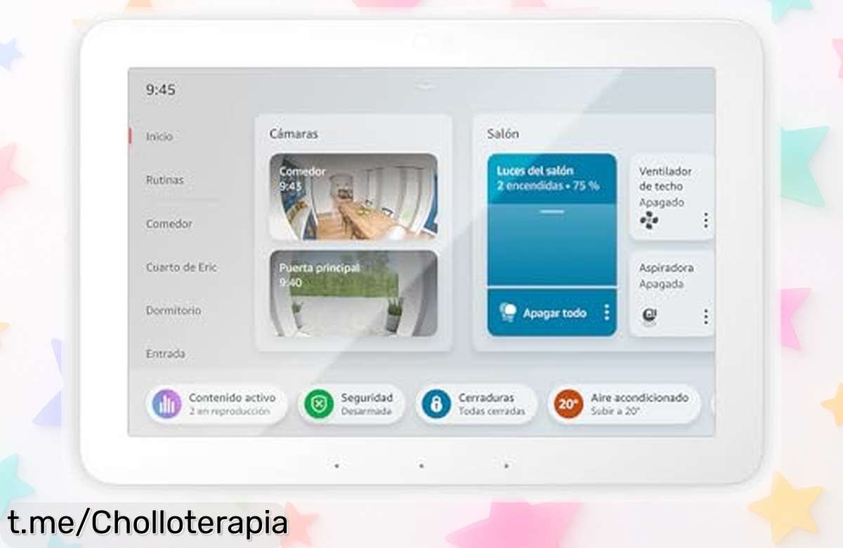 Cuadro de mandos Echo Hub con Alexa y pantalla 8” rebajado por tiempo limitado controla tu casa fácil, pon música donde quieras y vigila seguro no dejes pasar este súper chollo que vuela rápido