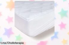 Cubre colchón 160x200 con solapa y goma elástica, ¡super chollo rebajado que no puedes dejar escapar! Tu descanso merece este gustazo, date prisa o se agota.