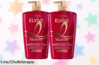 Cuida tu pelo teñido con la rutina Elvive Color Vive de L’Oréal París en ecopack, ¡precio rebajado y super chollo por tiempo limitado!