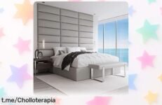 Dale un toque único a tu habitación con los paneles tapizados VANT en cuero vintage gris claro, ¡rebajados y listos para transformar tu espacio en solo 5 minutos!