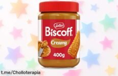 Deliciosa crema para untar Lotus Biscoff, un super chollo vegano de casi medio kilo que transformará tus momentos dulces; ¡no te quedes sin ella antes de que se agote!