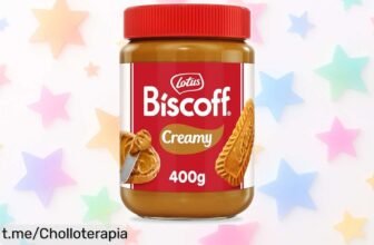 Deliciosa crema para untar Lotus Biscoff, un super chollo vegano de casi medio kilo que transformará tus momentos dulces; ¡no te quedes sin ella antes de que se agote!