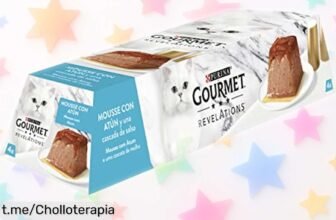 Deliciosa mousse con salsa de atún para tu gato GOURMET Revelations en 24 pirámides: calidad gourmet a precio rebajado, ¡un super chollo que tu peludo merece ya! No lo dejes escapar.