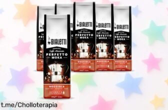 Delicioso café molido Bialetti Perfetto Moka con aroma a avellana, paquetazo de 6x250g ¡Ahora a un precio rebajado que no volverá! ¡No te lo pierdas y saborea el placer en cada taza!
