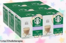 Delicioso white mocha Starbucks en cápsulas Dolce Gusto, ahora a precio rebajado: ¡72 cafés que alegrarán tu día! No dejes pasar este super chollo y saborea la felicidad hoy mismo.