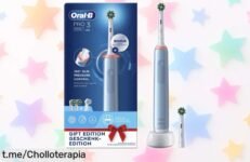Descubre el cepillo eléctrico Oral-B Pro 3 3700 con dos cabezales de recambio, ¡ahora a un precio loco! No dejes escapar esta super oferta para cuidar tu sonrisa.