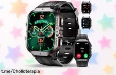 Descubre el increíble reloj inteligente Oukitel para hombre, super resistente y sumergible. ¡Con más de 120 modos deportivos y llamadas Bluetooth a un precio loco que no puedes dejar pasar! Aprovecha este ofertón antes de que se agoten, corre ya o te quedarás sin él.
