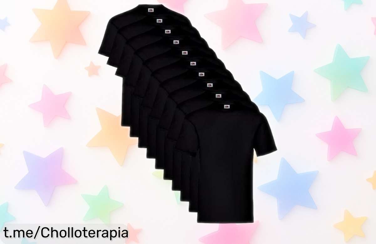 Descubre el pack de 10 camisetas Fruit of The Loom a un precio rebajado brutal, ideal para lucir bien y sentirte genial. ¡No te quedes sin este super chollo!