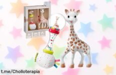 Descubre el set de bienvenida para bebé de Sophie la Girafe: sonajero y maracas, ¡rebajado en precio! Haz feliz a tu pequeño con este super chollo antes que se acabe.