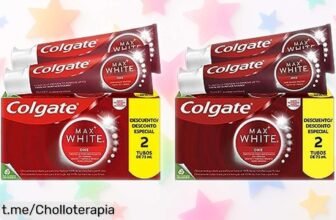 Descubre la pasta de dientes Colgate Max White One, ¡oferta brutal para eliminar manchas en solo una semana! Disfruta del poder clínico y efectivo de este chollo. No pierdas tiempo, que este descuentazo vuela. El pack perfecto para sacar tu mejor sonrisa ya está aquí, ¡aprovéchalo ahora mismo!