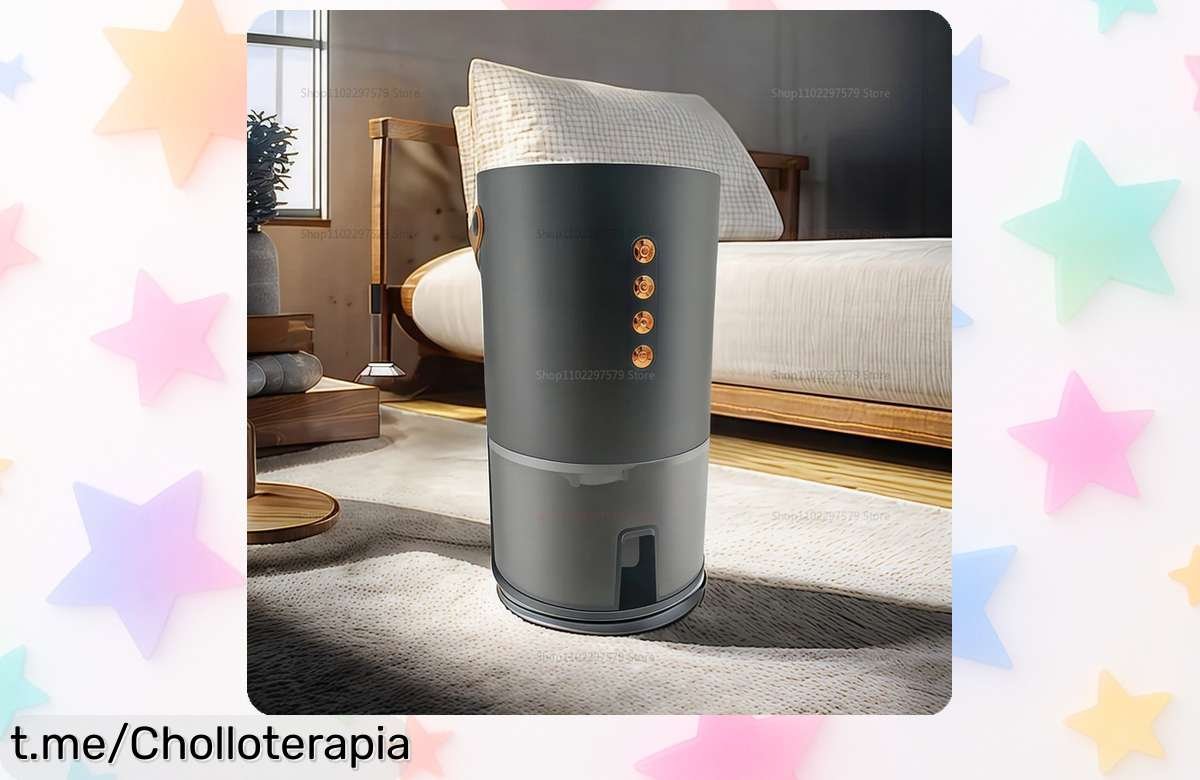 Deshumidificador inteligente portátil que elimina humedad y malos olores: ¡aprovecha este super chollo con precio rebajado y pocas unidades disponibles! Dile adiós a la humedad, actúa rápido antes de que se agoten.