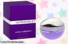Deslumbrante perfume femenino Paco Rabanne Ultraviolet de 80ML a precio rebajado. Siente la magia y el poder de un aroma seductor, ¡pero date prisa, esta oportunidad vuela!
