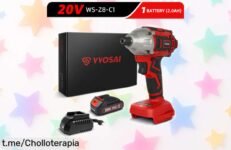 Destornillador eléctrico VVOSAI 20V con taladro impacto y potencia de 300nm precio rebajado, la bestia que necesitas para tus proyectos ¡corre que vuelan estas unidades!