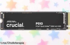 Disco SSD Crucial P510 2TB con velocidades bestiales que harán volar tu ordenador en segundos y ahora a un precio rebajado que ni te imaginas ¡corre que esta oferta limitada vuela!