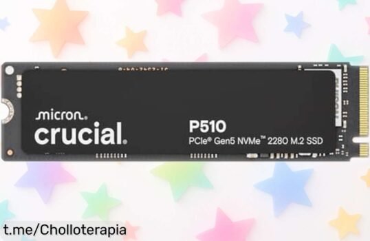 Disco SSD Crucial P510 2TB con velocidades bestiales que harán volar tu ordenador en segundos y ahora a un precio rebajado que ni te imaginas ¡corre que esta oferta limitada vuela!