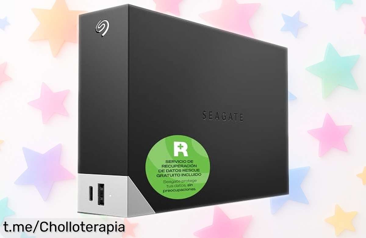 Disco duro externo Seagate One Touch Hub 16 TB con conexión USB-C rápida y seguridad máxima ahora a precio rebajado para que guardes tus recuerdos sin miedo ¡Date prisa que esta oferta volará!