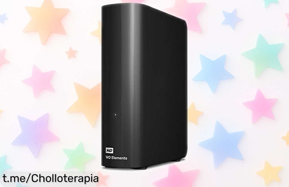 Disco duro externo WD Elements 20 TB con USB 3.0 rebajadísimo para almacenar un montón y mover tus archivos a toda velocidad corre que vuelan las unidades