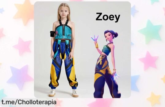 Disfraz cosplay anime Zoey para niños y niñas con conjunto completo a precio rebajado, ideal para Carnaval y Halloween ¡oferta limitada que vuela rápido, no pierdas este super chollo!