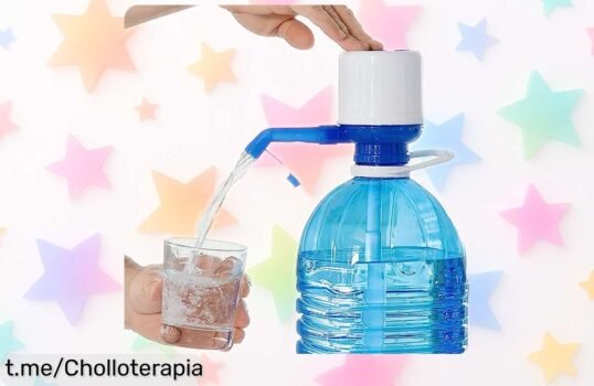 Dispensador de agua universal InnovaGoods con adaptadores antigoteo para simplificar tu vida, ahora rebajado y listo para que no cargues más garrafas pesadas; chollazo exclusivo y oferta limitada ¡lánzate a por él ya!